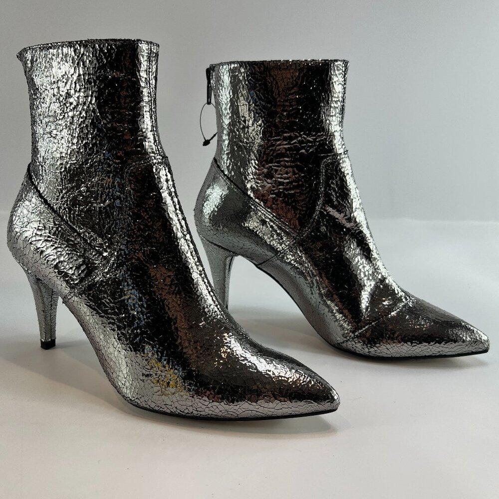 Free People Willa Metallic Leather ankle boot
